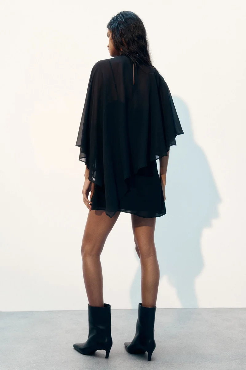 H&M  Cape-layered dress for Women | Best Price UAE